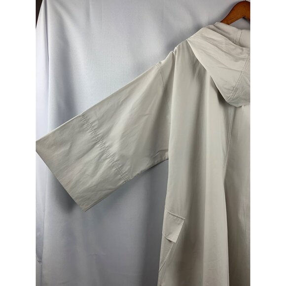 Women’s Eileen Fisher Beige Rain Coat Size XL - Picture 6 of 11